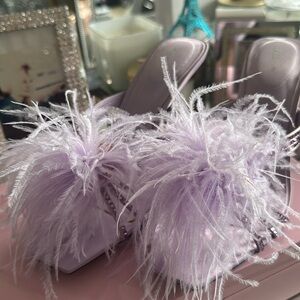 Zara lavender crystal sandals